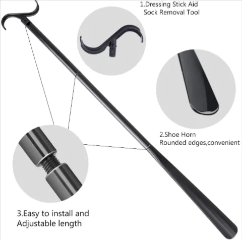 Sock Aid Dressing Rod
