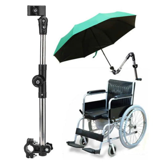 Wheelchair Umbrella Mount Holder Umbrella Holder for Wheelchair Sun Umbrella Clamp for wheelchairs for Wheelchair Handlebars with Diameter of 20mm Wheelchair Accessory